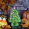12" Green LED Illuminated Halloween Tree